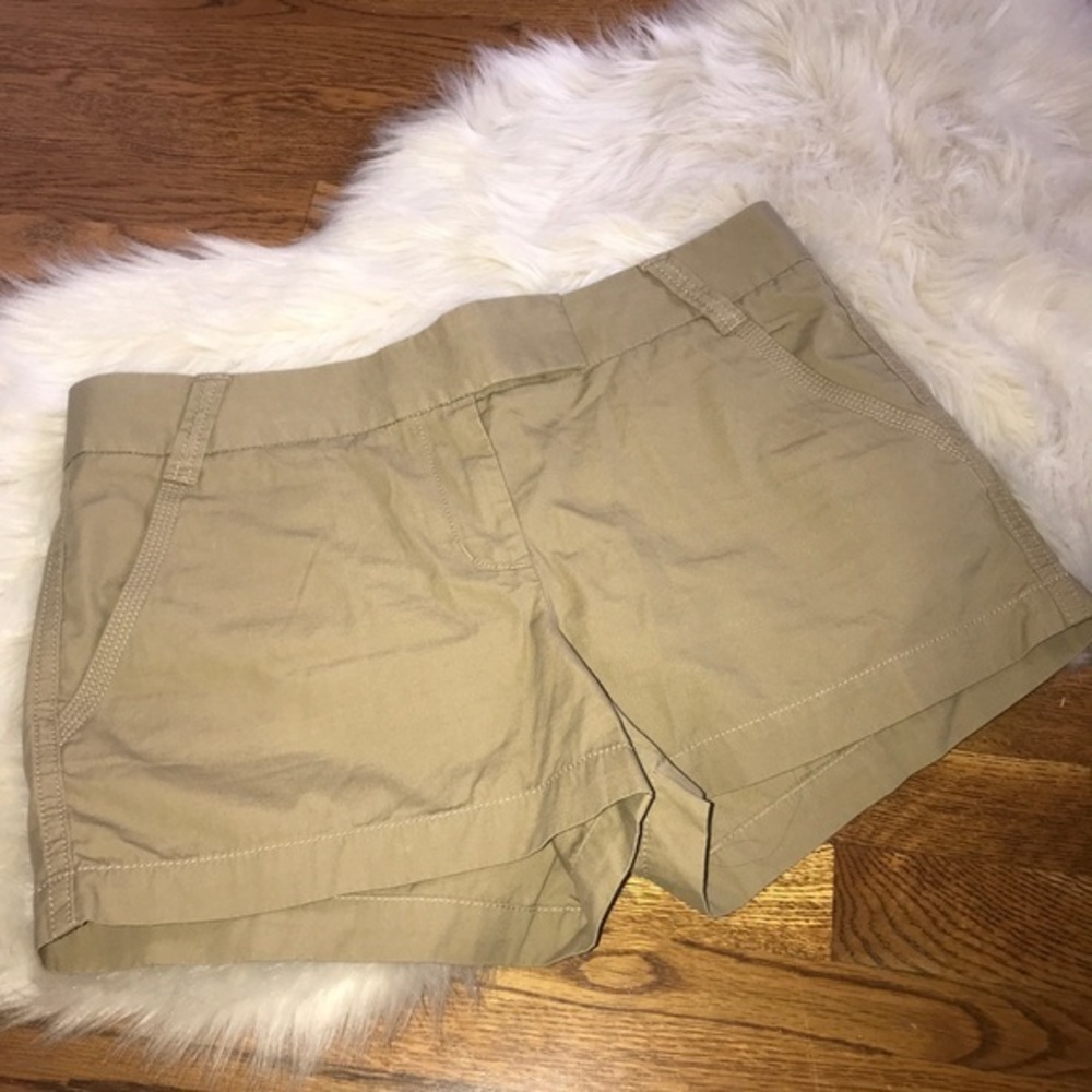 J. Crew city fit chino twill khaki shorts size 10